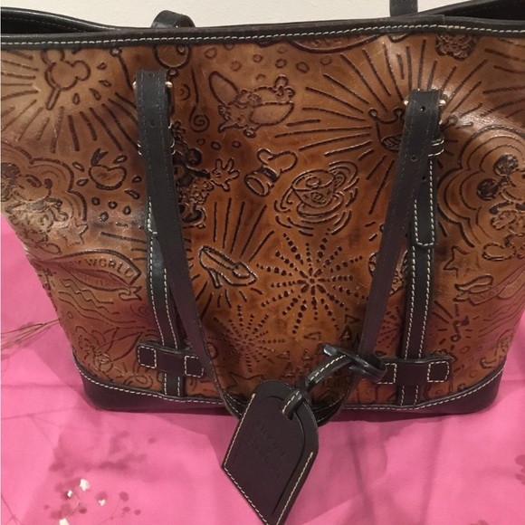 Dooney & Bourke Tan Embossed Tote - Picture 2 of 15